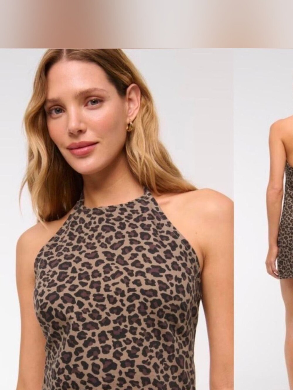 Abercrombie Animal Printer Denim Halter